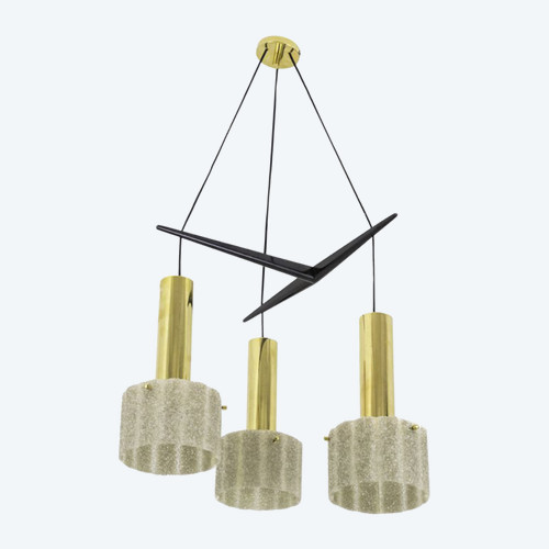 Suspension In Granite Resin And Golden Brass, 1950s - Ls4088391