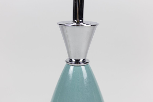 Ein Paar Lampen aus blauem Porzellan und silbernem Messing, 1970er Jahre - Ls3278571