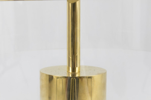 Lampe En Laiton Doré Et Lucite, Années 1960 - Ls3983951