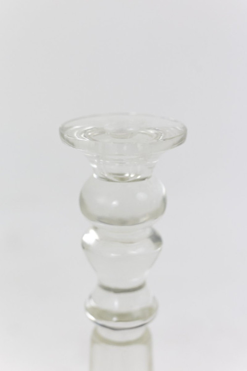 Pair Of Large Crystal Candlesticks, Louis-philippe period - Ls4096181
