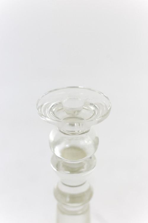 Pair Of Large Crystal Candlesticks, Louis-philippe period - Ls4096181
