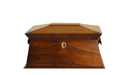 19th century rosewood tea box