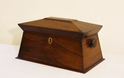19th century rosewood tea box