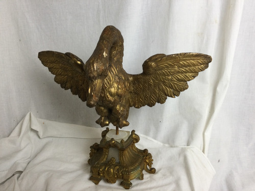 Cigno in legno dorato del XVIII secolo