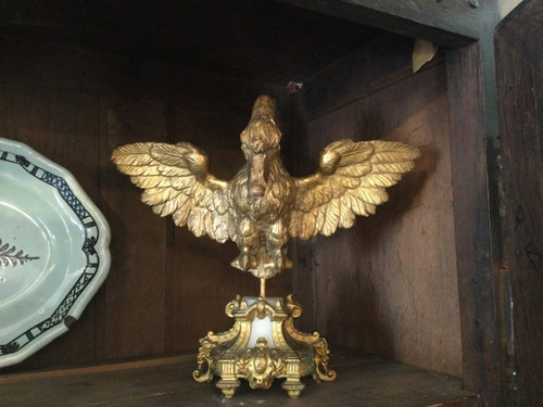 Cigno in legno dorato del XVIII secolo