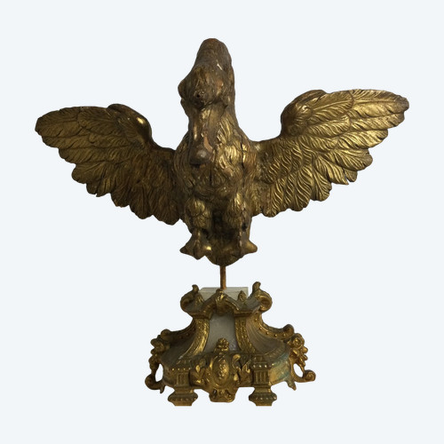 Cigno in legno dorato del XVIII secolo