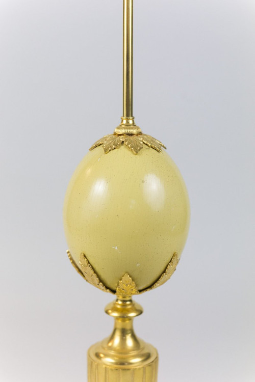 Maison Charles, Lampada Uovo Di Struzzo, Anni '70 - Ls4092421