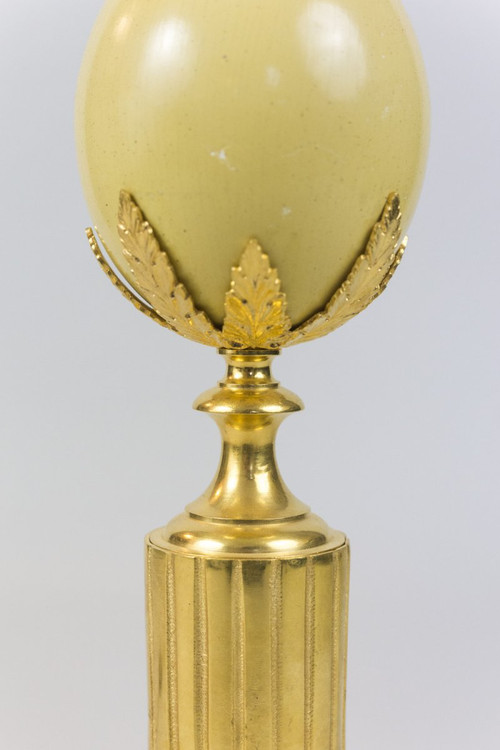 Maison Charles, Lampada Uovo Di Struzzo, Anni '70 - Ls4092421
