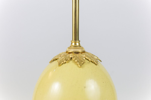 Maison Charles, Lampada Uovo Di Struzzo, Anni '70 - Ls4092421