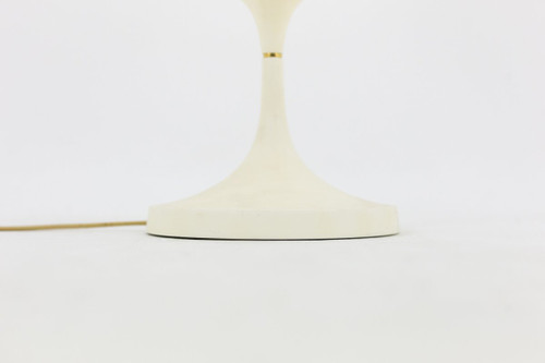 Lampe aus weißem Harz und goldenem Messing, 1970er Jahre - Ls3709321