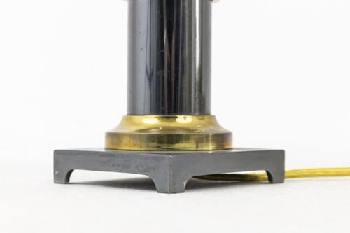 Paar vergoldete Bronze- und Metallic-Graulampen, 1970er Jahre – Ls2779351