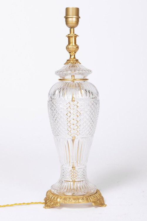 Crystal And Gilt Bronze Lamp, 1950 - LS2746421