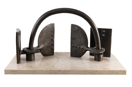 Victor Roman, La porta, scultura in bronzo, 1983 - LS40784051
