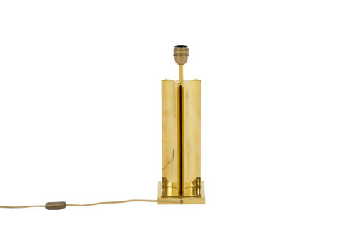Coppia di lampade geometriche in ottone dorato, anni '70 - LS4058/4059/1151