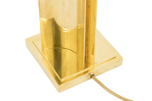 Coppia di lampade geometriche in ottone dorato, anni '70 - LS4058/4059/1151
