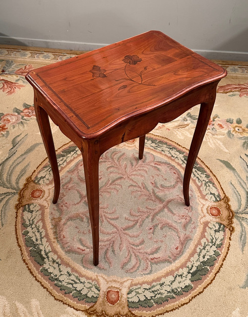 Small Flying Table In Louis XV Marquetry Circa 1750