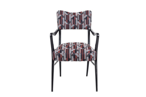 Coppia di poltrone in legno laccato nero, anni '70 - LS38871101