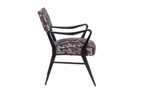 Coppia di poltrone in legno laccato nero, anni '70 - LS38871101