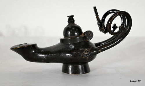 Paire de Lampes à huile en Bronze – 1900