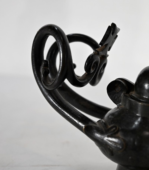 Paire de Lampes à huile en Bronze – 1900