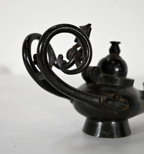 Paire de Lampes à huile en Bronze – 1900