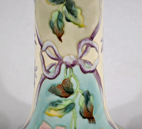 Important Earthenware Vase from Longchamp, Art Nouveau - 1900s