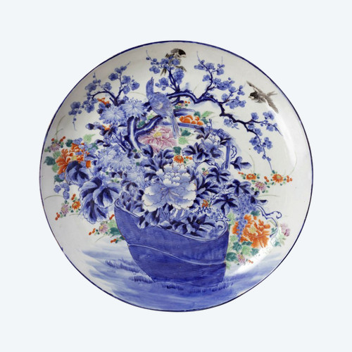 Große Blumenschale aus japanischem Porzellan, 19. Jahrhundert - LS2049531
