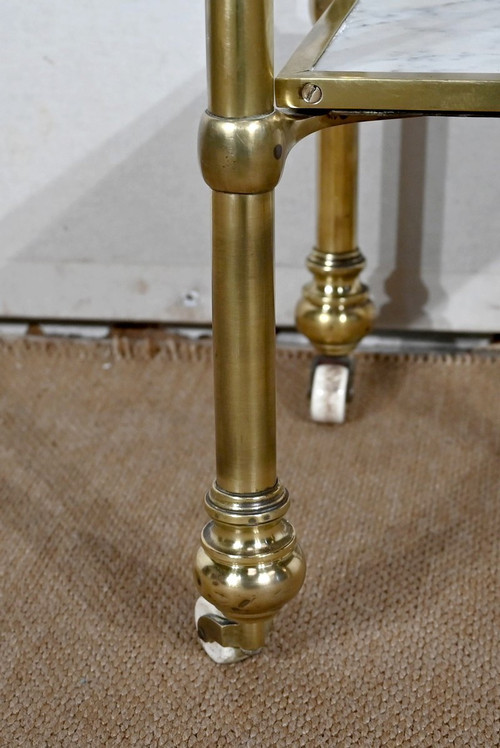 Desserte en Marbre et Laiton, Art Déco – 1920