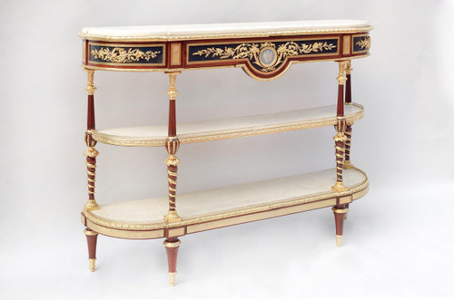 Adam Weisweiler, Console Desserte Style Louis XVI En Acajou, XIXe Siècle - LS32059951