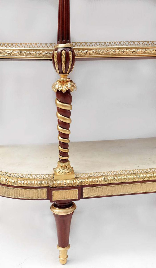 Adam Weisweiler, Console Desserte Style Louis XVI En Acajou, XIXe Siècle - LS32059951