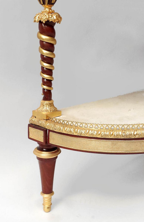 Adam Weisweiler, Console Desserte Style Louis XVI En Acajou, XIXe Siècle - LS32059951
