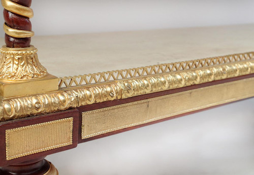 Adam Weisweiler, Console Desserte Style Louis XVI En Acajou, XIXe Siècle - LS32059951