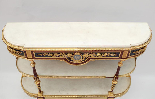 Adam Weisweiler, Console Desserte Style Louis XVI En Acajou, XIXe Siècle - LS32059951