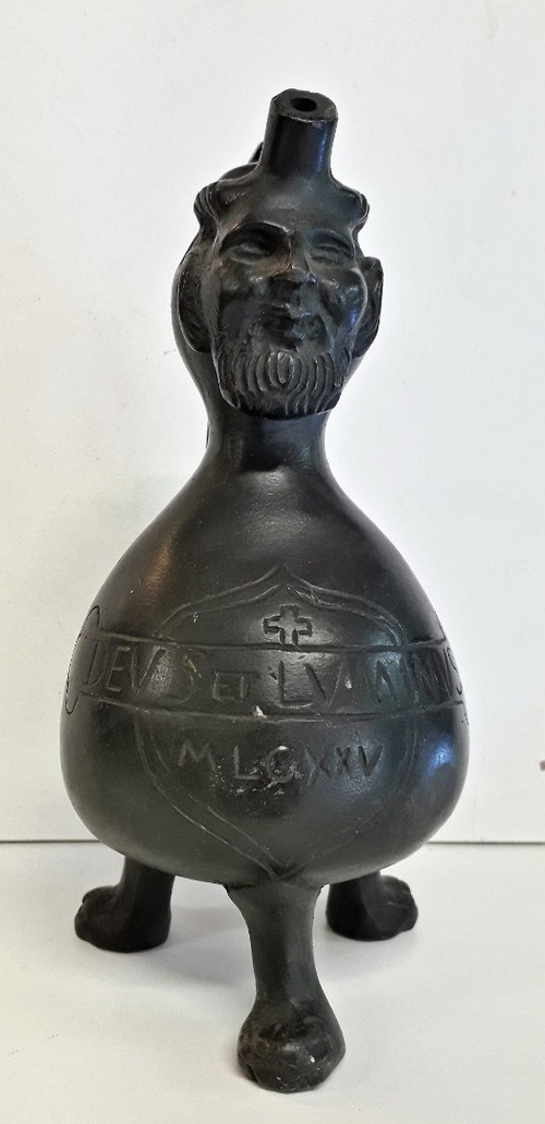 Acquasantiera o brocca in bronzo