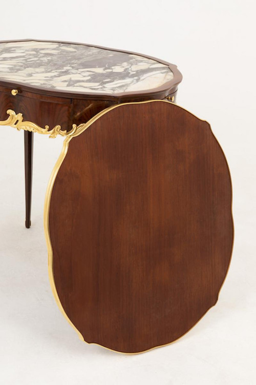 Table Bouillotte De Style Louis XV En Bois De Violette, Fin XIXe Siècle - LS39561901