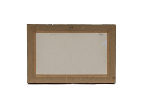 Acquerello, "Scena di ballo in costume", cornice in legno dorato, 1850 circa - LS3786221