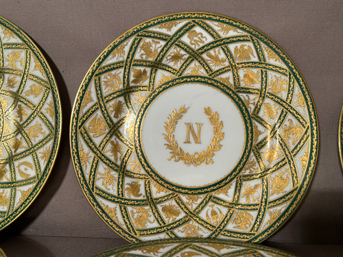 14 Very Beautiful Porcelain Plates Imperial Manufacture Of Sèvres Nineteenth