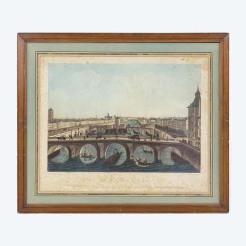 Courvoisier Et Coqueret, Vue De Paris N°12, Estampe En Couleurs, Début XIXème Siècle - LS1232221