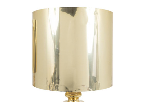 Coppia di lampade a sfera in ceramica con lustro argentato e dorato, circa 1960 - LS3297/3731/251