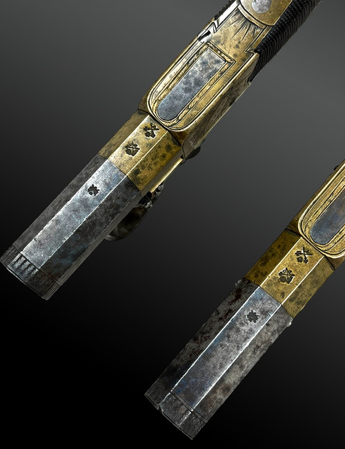 PAIR of flintlock pistol - London, United Kingdom - 18th century