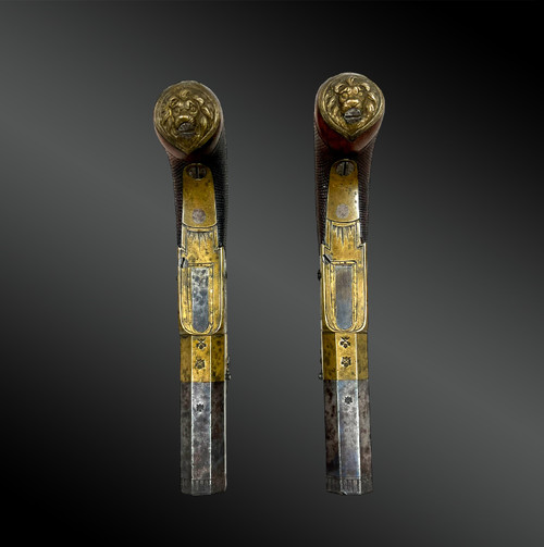 PAIR of flintlock pistol - London, United Kingdom - 18th century