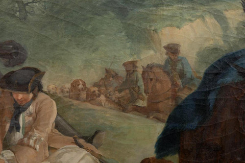 Carle Van Loo, La Halte De Chasse (1737), Huile Sur Toile, XIXème Siècle - LS38515491