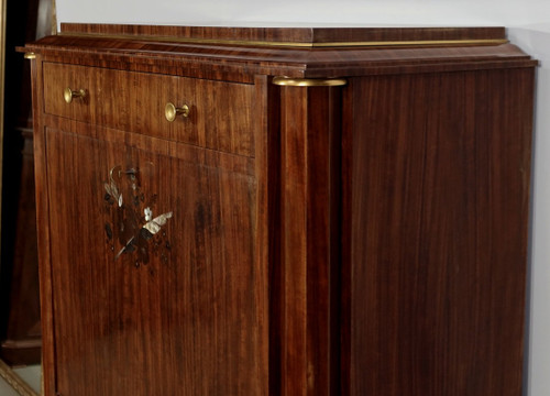 Secretaire in Precious Wood, signed J. Leleu, Art Deco – 1940