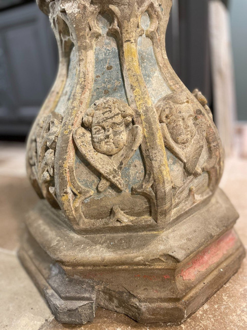 Baptismal Fonts with Rich Decors - 16th century