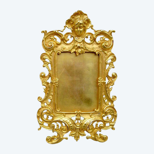 Cadre photos en bronze doré de style Louis XV, fin du XIXème siècle - LS1825B291