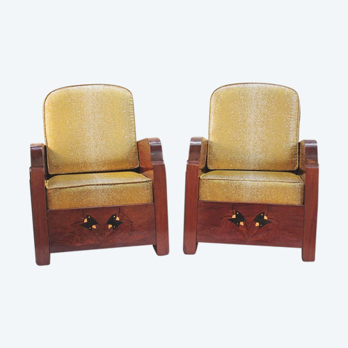 Pair Of Art Deco Armchairs, Circa 1930 - OP3201451