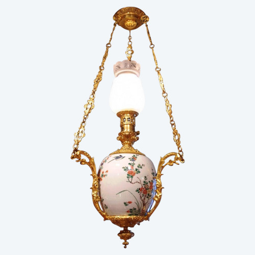 Canton Porcelain Pendant, Gilt Bronze Mount, Circa 1880 - LS2414931