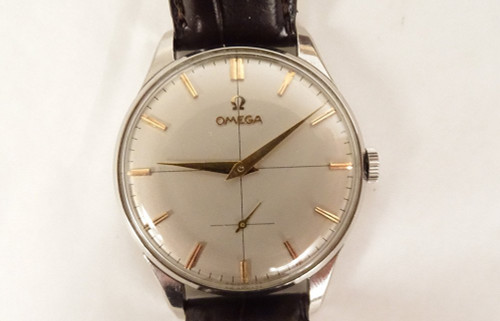 Vintage Omega Uhr Modell 30t2 Jumbo 37mm Stahl Schweizer Lederarmband Zwanzigster