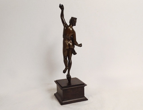 Scultura Statuetta in bronzo Dea Afrodite Nuda Venere Naiade XVIII secolo