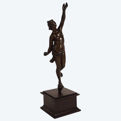 Scultura Statuetta in bronzo Dea Afrodite Nuda Venere Naiade XVIII secolo